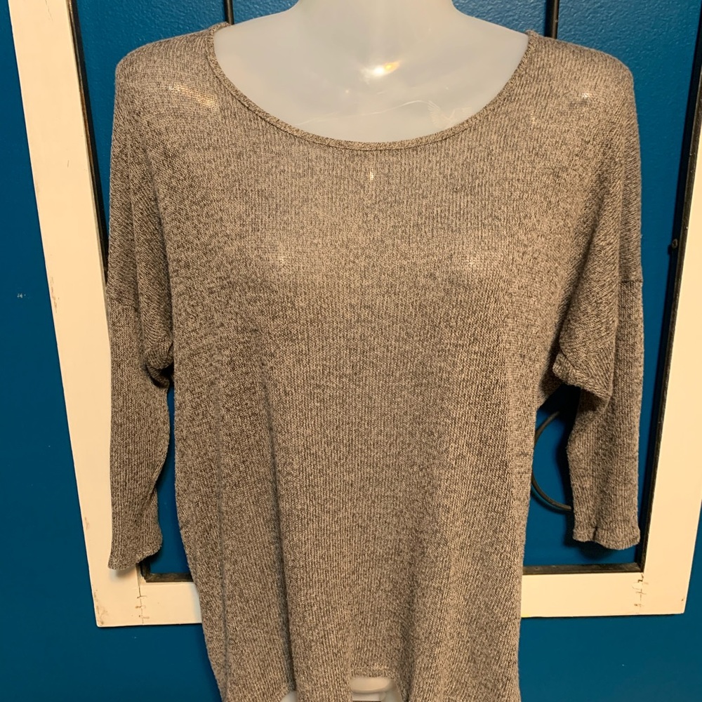 Unique sweater three quarter length